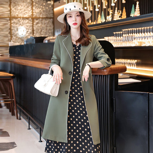 Blazer Suelto Estilo Británico para Mujer - Chaqueta Casual de Solapa - Image 3