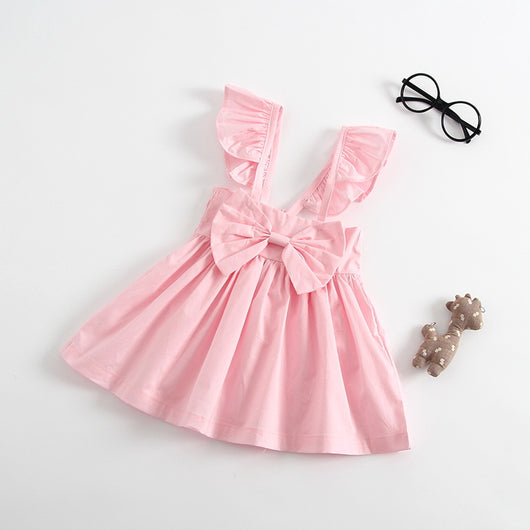 Vestido con Mangas Volantes y Lazo - Image 8
