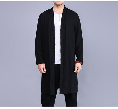 Camisa Ligera de Lino para Hombre con Protección del Viento - Image 9