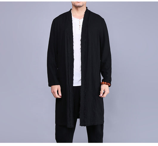 Camisa Ligera de Lino para Hombre con Protección del Viento - Image 9
