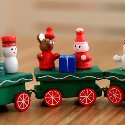 Set de 4 Trenes de Madera Miniatura para Niños - Image 5