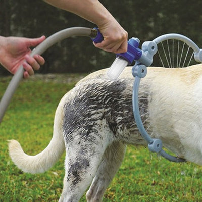 Manguera Plegable de Limpieza con Un Solo Botón para Baño de Mascotas - Image 5