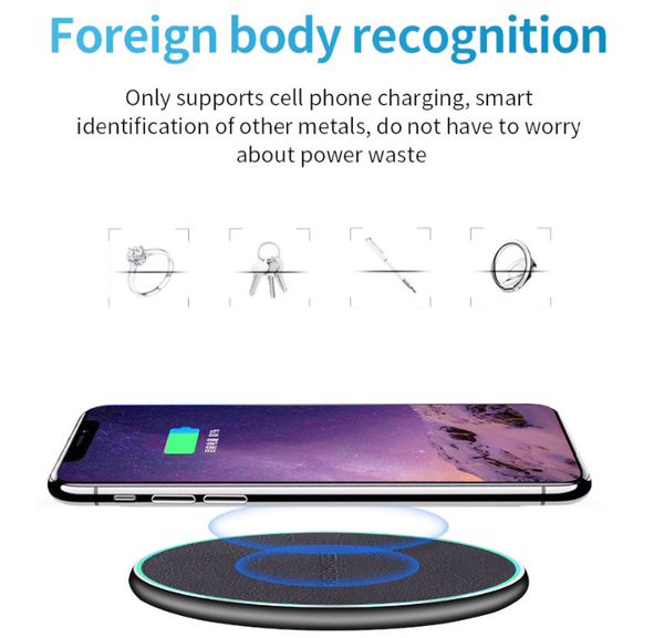 Cargador Inalámbrico Rápido Qi para iPhone 11