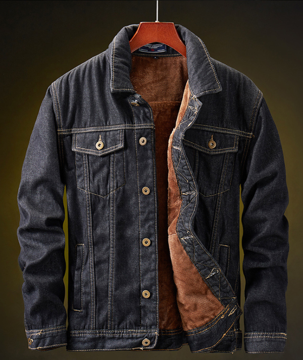 Chaqueta de Mezclilla Plus Terciopelo