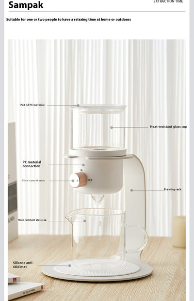 Cafetera de Estilo Chino con Goteo Continuo de Café Molido Fresco - Image 12