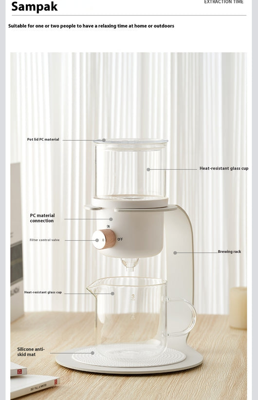 Cafetera de Estilo Chino con Goteo Continuo de Café Molido Fresco - Image 12