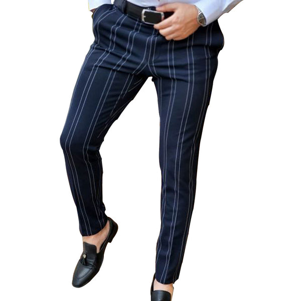 Pantalones Casual con Doble Raya para Hombre