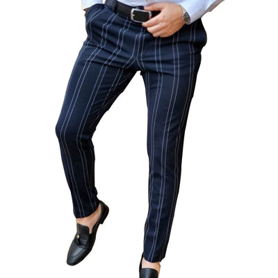 Pantalones Casual con Doble Raya para Hombre - Image 2
