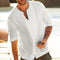 Playera de Algodón y Lino en Colores Lisos