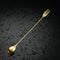 Stainless Steel Double-Pronged Bar Imitation Gold 30 cm