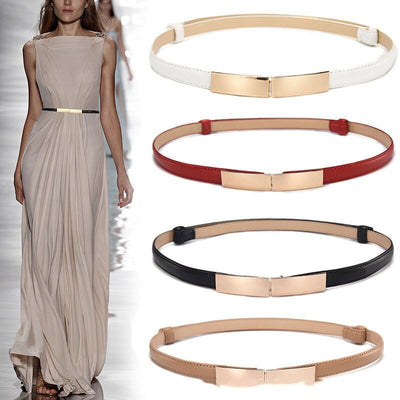 Vestido Elegante para Mujer con Cinturón Decorativo