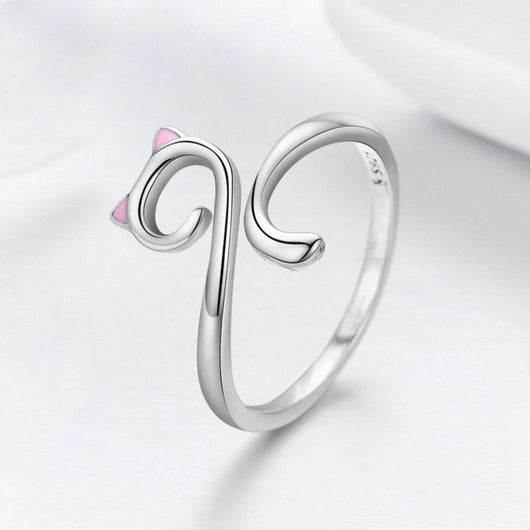Anillo de Plata 925 Amor Felino - Image 8