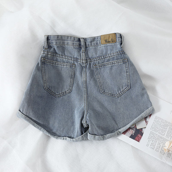 Shorts de Mezclilla Cintura Alta para Mujer