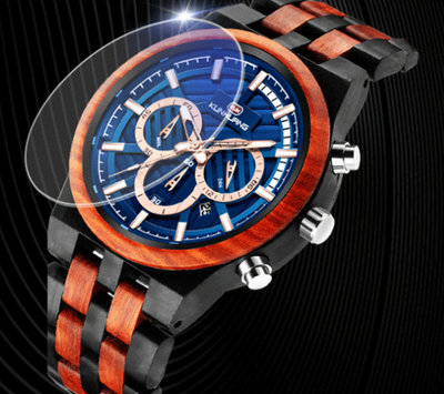 Reloj de Madera con Esfera Grande - Movimiento de Cuarzo - Image 3