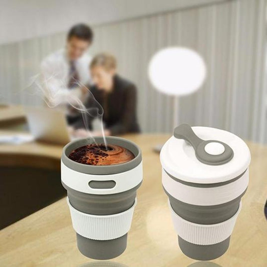 Taza de Viaje Plegable de Silicona - Vaso Colapsible Reutilizable Libre de BPA