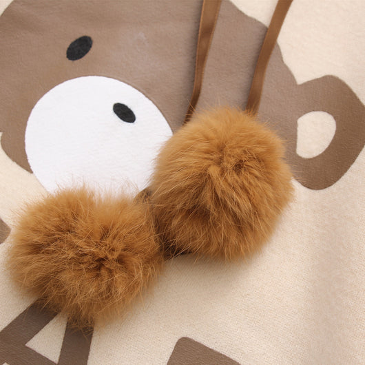 Sudadera con capucha estampado oso para niño - Image 2