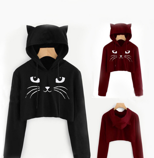 Sudadera con Estampado de Gatos
