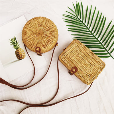 Bolsa de Playa Tejida en Ratán - Perfecta para Vacaciones - Image 3