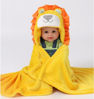 Bata de baño con capucha para bebé - Toalla frotada suave y cálida - Image 37
