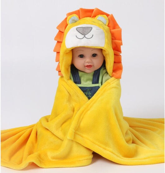 Bata de baño con capucha para bebé - Toalla frotada suave y cálida - Image 37