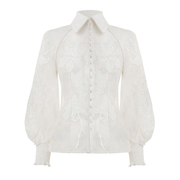 Blusa con Encaje Bordado Elegante - Image 7
