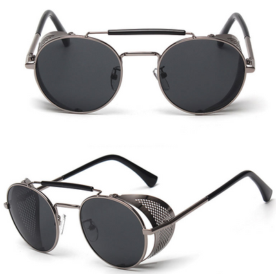 Gafas de Sol Steampunk Marrón Claro - Estilo Vintage Retro - Image 6