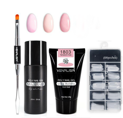 Kit Completo de Gel de Uñas Venalisa - Constructor Transparente y Camuflaje Jelly - Image 17