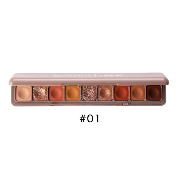 Paleta de Sombras Nine-Color para Ojos con Aplicador de Punta - Image 9