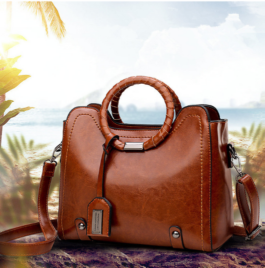Bolso Mensajero de Cuero Encerado - Estilo Minimalista para el Verano - Image 5