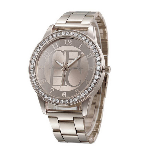 Reloj de Acero con Diamantes y Movimiento de Cuarzo - Image 5