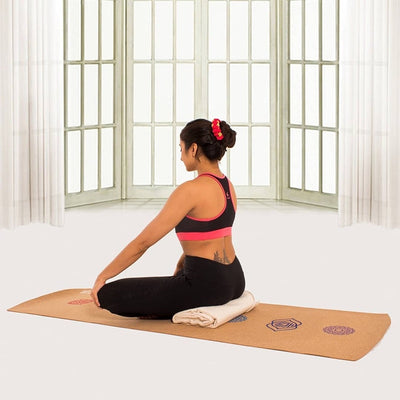 Tapete de Yoga de Corcho con los 7 Chakras - Image 6