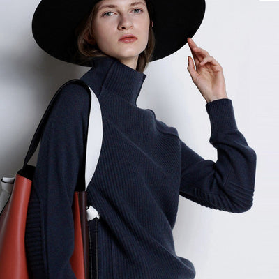Suéter de Cuello Alto en Cashmere para Mujer - Image 9