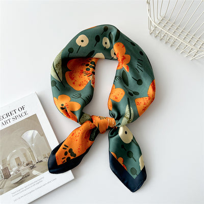 Pañuelo de Seda Cuadrado 70cm - Versátil para Primavera y Otoño - Image 18