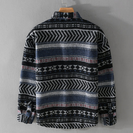 Camisa Acolchada Suelta de Manga Larga para Hombre - Image 2
