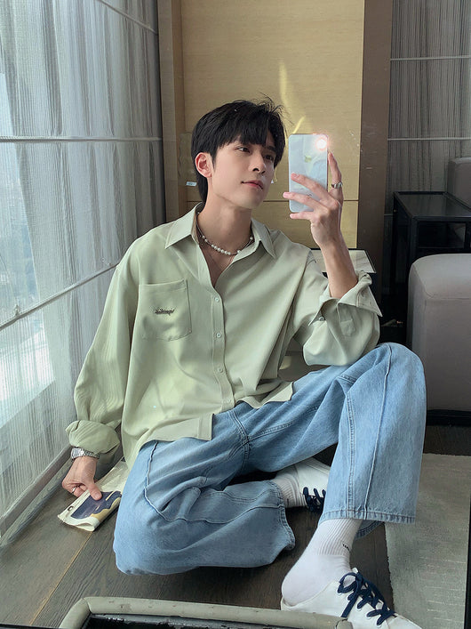 Camisa Manga Larga Antiarrugas para Hombre - Estilo Moderno - Image 12