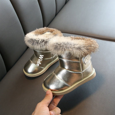Botas de Nieve para Niña con Forro de Conejo Real y Suela Suave - Image 16