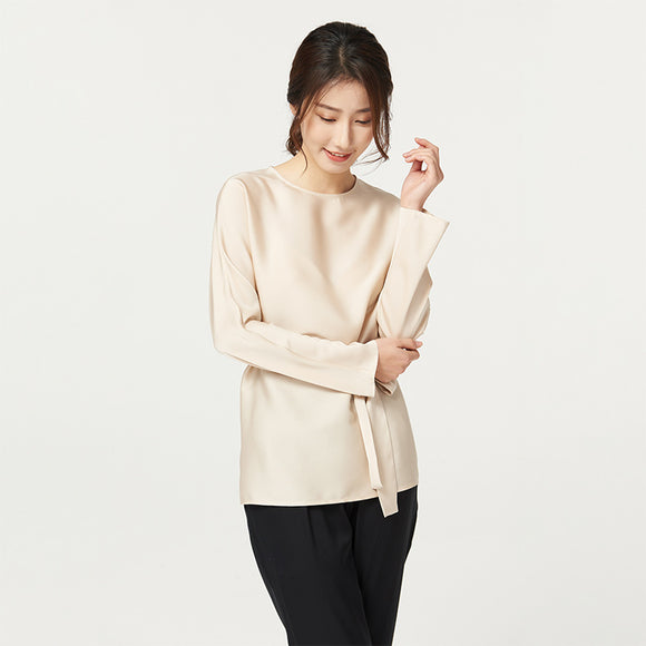 Blusa de Seda Satinada Suelta y Elegante para Mujer
