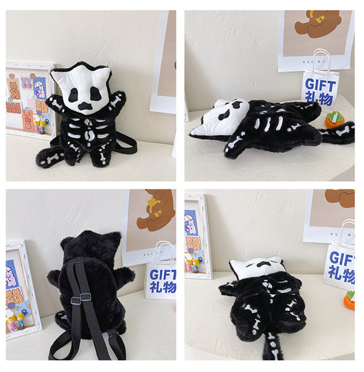 Mochila Infantil Peluche Negra con Diseño Adorable - Image 13