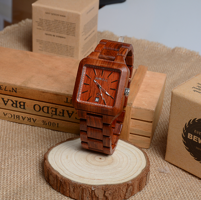 Reloj de Cuarzo para Hombre Estilo Europeo Bambú Elegante - Image 5
