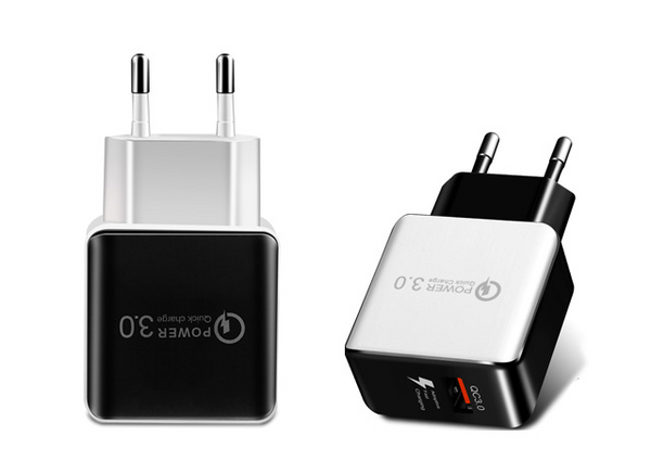Cargador Rápido 18W USB-C Compatible con iPhone, Samsung y Huawei