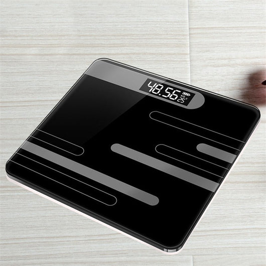 Báscula Digital Inteligente de Baño con Pantalla LCD y Carga USB