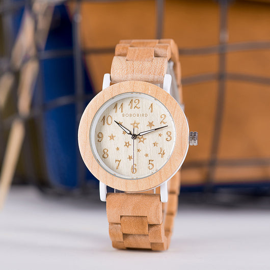 Reloj de Madera GP019 - Elegante Reloj de Pareja con Estilo Minimalista
