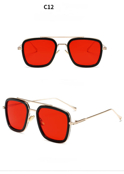 Gafas de Sol Cuadradas Metal para Hombre - Estilo Moderno Iron - Image 7