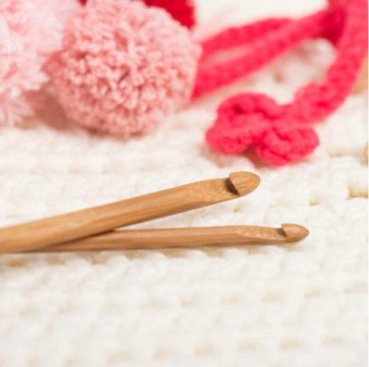Juego de Ganchos de Crochet de Bambú