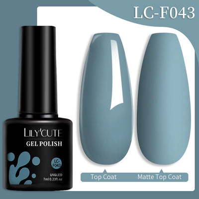 Set de Pegamento para Uñas con Brillo de Color Sólido - Image 78