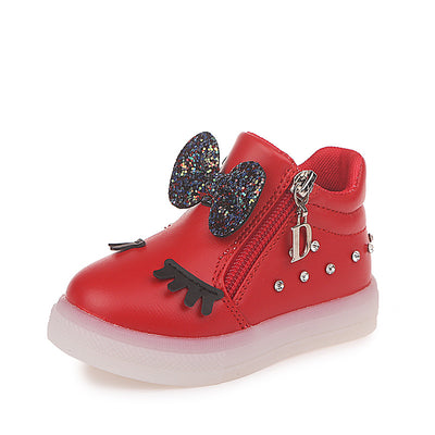 Zapatos infantiles con luces LED y detalles brillantes - Image 23
