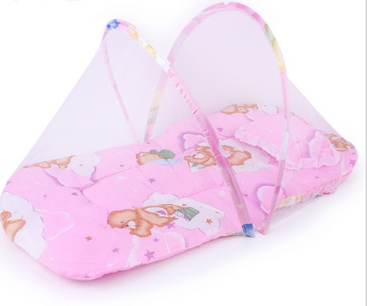 Cama Portátil Plegable para Bebé con Red Mosquitera y Cojín Incluido - Image 4