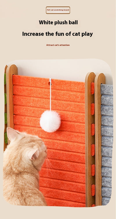 Rascador Vertical de Fieltro de Sisal para Gatos - Protector de Sofá - Image 8