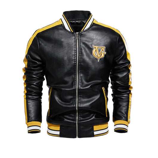 Chaqueta de Cuero PU Estilo Motociclista Británico para Hombre - Image 19