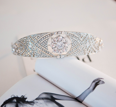 Corona Nupcial de Cristal Zircón - Tocado Elegante para Novia - Image 4